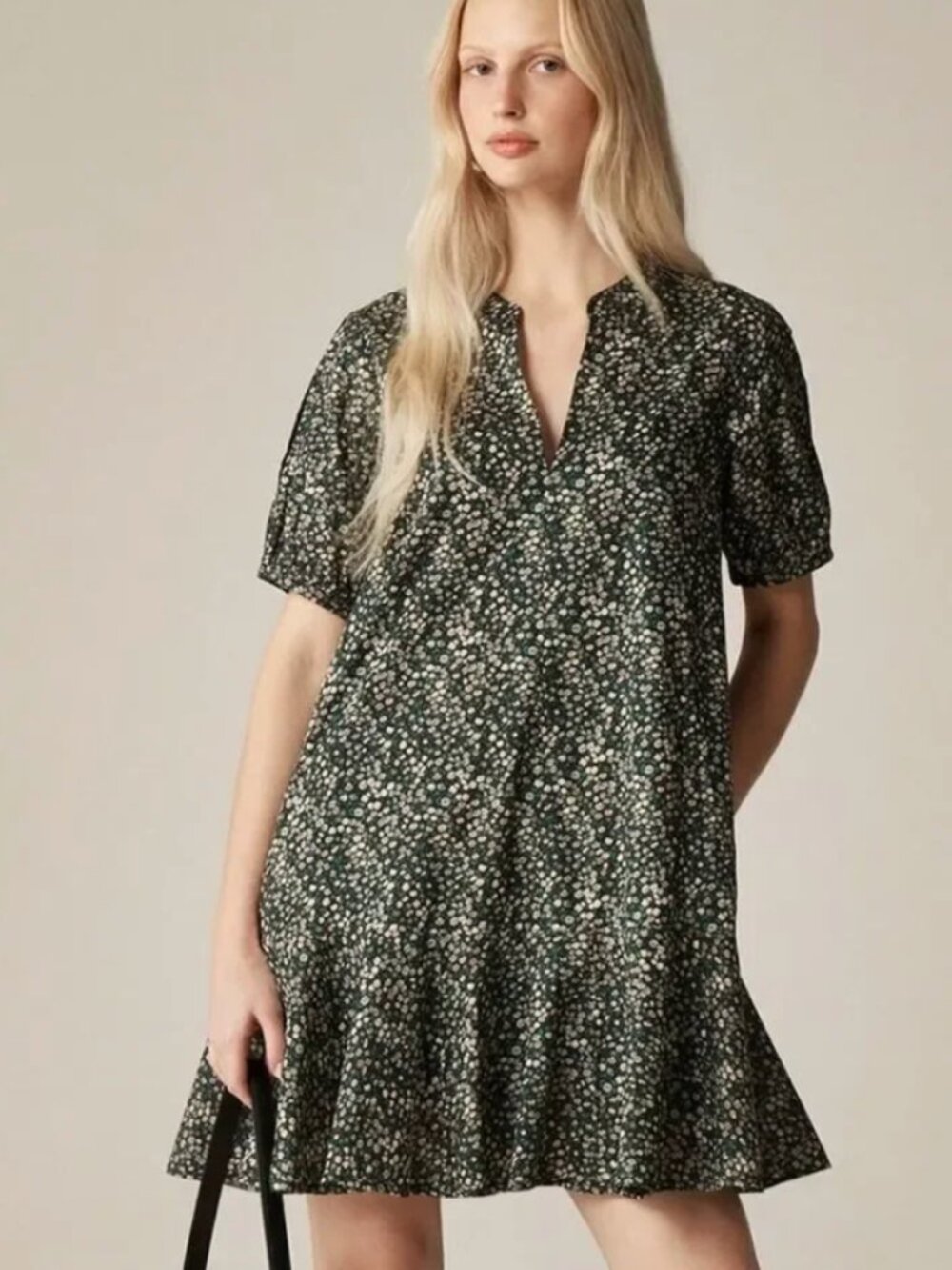 J. Crew NWT Delilah Dress in Liberty Marguerite Floral Fabric w/ Black Slip- XS